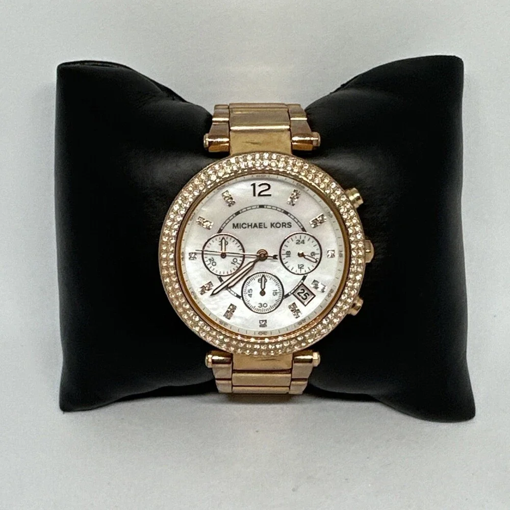 Michael Kors Parker MK5491 Women's Rose Gold Stainless Steel Analog Watch HME659